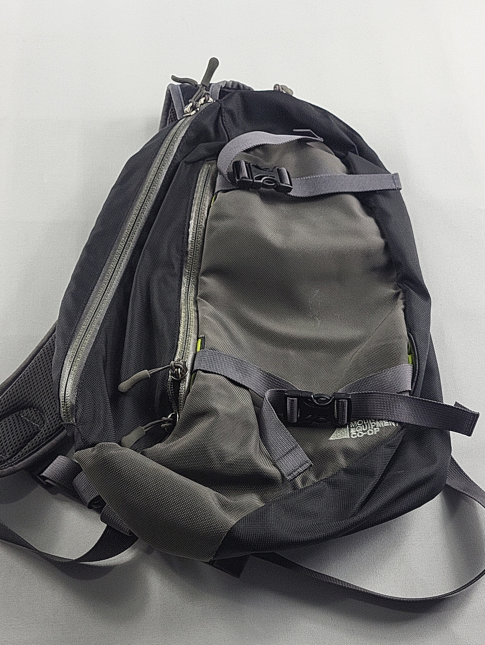 MEC Mountain Equipment Co-op Pod Sling Pack Backpack - Charcoal Grey / Black